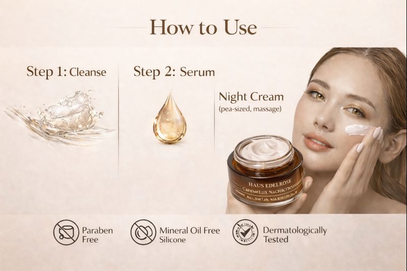 Haus Edelrose™, Caviarlux crème nachtintensiv (night cream)